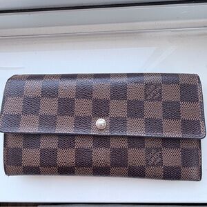 Louis Vuitton Damier Ebene Sarah Wallet